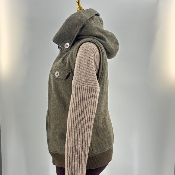 Burton Hoodie Vest – Size S Color: Brown / Beige Y2K - Picture 4 of 11
